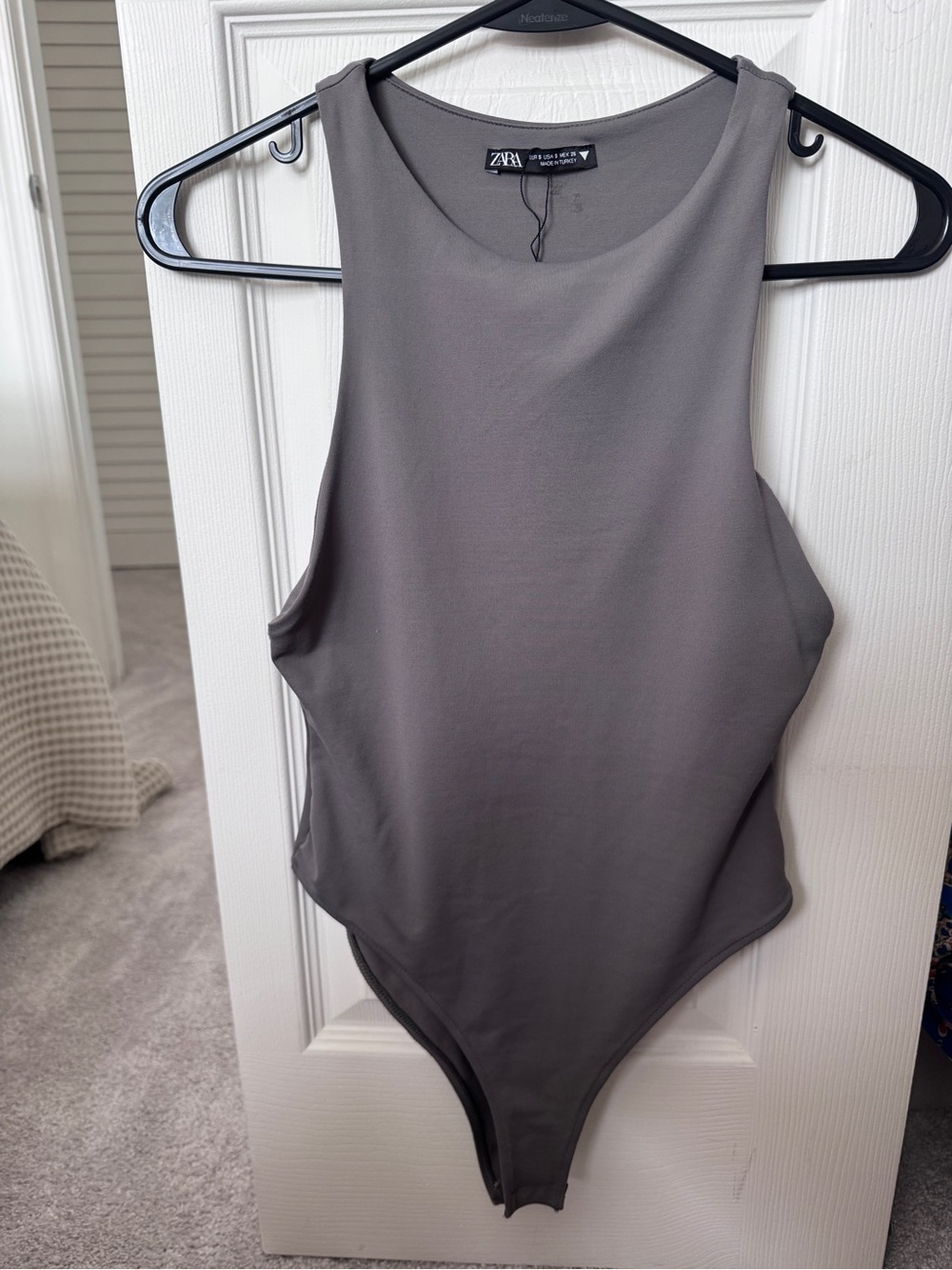 New Zara gray bodysuit